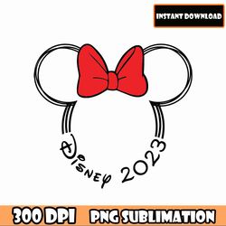 Minnie Head 2023 Multi Character PNG, Collage Mickey Character, Instant Download Mickey Mouse Clip Art