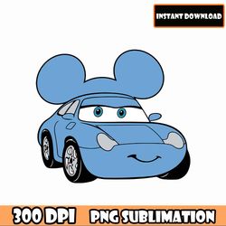 Blue Mickey Car PNG Layered Designs png for cricut svg for silhouette cut file download