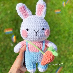 Crochet pattern, Chubby Bunny Couple, Crochet Pattern - Chubby Bunny Couple, amigurumi bunny, bunny, sweet, couple, Gift