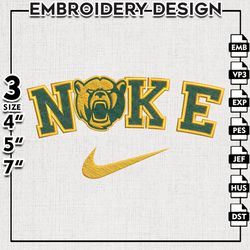 Nike Baylor Bears Embroidery Designs, NCAA Embroidery Files, Baylor Bears Machine Embroidery Files