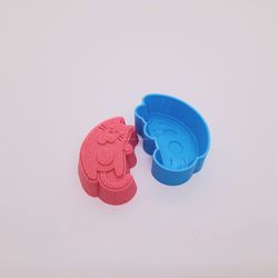 CUTE CAT BATH BOMB MOLD STL file for 3D Printing