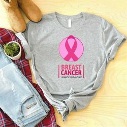 Breast Cancer Search For A Cure Shirt, Cancer Support Shirt, Breast Cancer Awareness Tee, Pink Ribbon Shirt, Motivationa