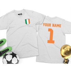 ireland football shirt | men & women | kids | ireland world irish football cup supporters | custom name  number personal