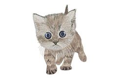 Handmade Cat Embroidery Designs: Perfect for Pet Lovers, Cute Animal