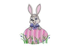 Easter Bunny Embroidery Design: Handmade and Perfect for Easter Gifts, Cute Animal