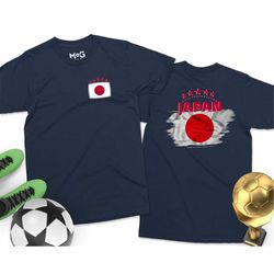 japan football t-shirt |  | japan world football cup t-shirt |  world football cup   national samurai blue