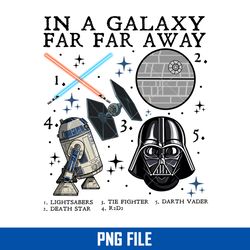 In A Galaxy Far Far Away Png, Star Wars Png, Star Wars Characters Png Digital File