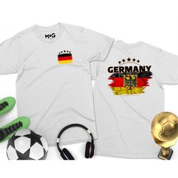 Germany Flag T-shirt Weltmeisterschaft Flag Soccer Football Souvenir Fan Gifting Unisex Comfortable Round Neck T-shirt f