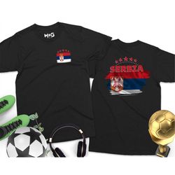 serbia football t-shirt | men & women's serbian flag tshirt | serbia football tshirt serbia flag world football cup serb