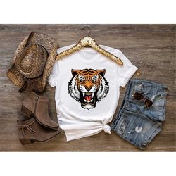 Tiger Shirt,School Spirit Team,Tiger Team Shirt,Tiger Claw Marks,Tiger Tear, torn,School Tiger Mascot Shirt,School Sport