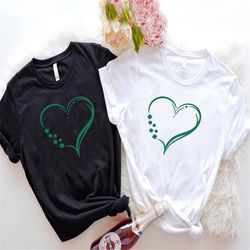 St Patrick's Day Couple Shirt, Heart Shamrock Shirt, St. Paddy's Day Shirt, Lucky Shirt, St Patrick's Day Shirt, Heart S