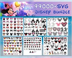 99,000 files Disney svg eps dxf png, Mega Disney bundle SVG, for Cricut , vector file , digital, file cut