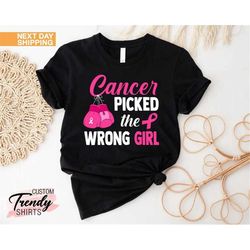 Breast Cancer Shirt for Women, Breast Cancer Gift, Cancer Survivor Gift, Cancer Warrior Shirt, Breast Cancer Awareness T