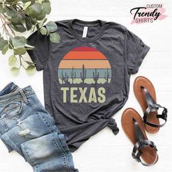 Texas Cactus Shirt, Vintage Texas Shirt, Texas Country Shirt, Texans Gift, Texas Home Shirt, Texas Flag Shirt, Texas Wom