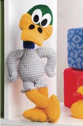 cheeky duckling crochet pattern - stuffed toy vintage patterns pdf instant download