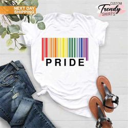 Pride Rainbow Shirt, LGBTQ Shirt, Pride Month Gift, Pride Gift Shirt for Men and Women, LGBTQ Ally Shirt, Gay Lesbian Bi