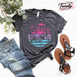 Palm Tree Shirt, Tropical Island, Summer Holiday Shirt, Summer Vacation Gift, Hawaiian Shirt, Palm Beach Summer Shirt,Ha