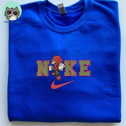 Nike Knuckles Embroidered Sweatshir, Sonic the Hedgehog Embroidered Sweatshirt, Embroidered Naruto Shirt, Hoodie