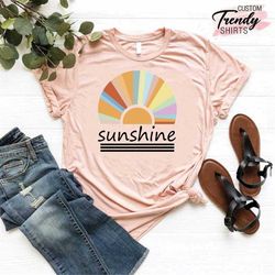 Sunshine Shirt, Motivational Shirt Women, Hiking Shirt, Camping T-shirt, Summer Shirt for Women, Camping Gift, Girls Tri