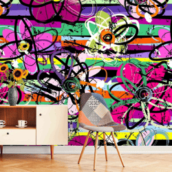 beautiful floral removable wallpaper mural designs