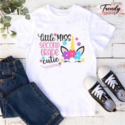 2nd Grade Shirt Girl, School Gifts Girls, Second Grade Shirt for Girls, First Day of 2nd Grade Shirt for Girls,Back to S