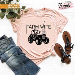 Farm Wife Shirt, Womens Farm Shirts, Farmer's Wife Tshirt, Farm Gifts for Women, Farm Family Shirts, Farm Girl Shirt, Co