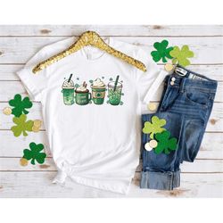St Patricks Day Coffee Shirt,Coffee Sweatshirt,Cute St Patricks Day Gifts,St Patricks Shamrock Sweatshirt,Lucky Shamrock