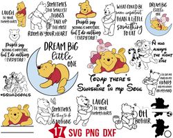 Winnie The Pooh quotes svg, Oh bother svg, Sometimes the smallest things take up svg png