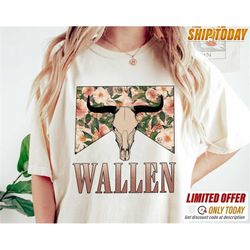 Wallen Cow Skull Shirt, Western Shirt, Morgan Wallen Tour Shirt 2023, Country Music, Wallen Country Music, Country Conce