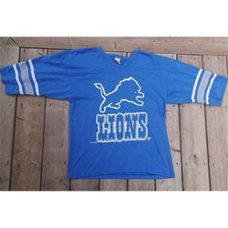 Killer Vintage 1995 Detroit Lions NFL 3/4 sleeve jersey style single-stitched t-shirt Made in USA large