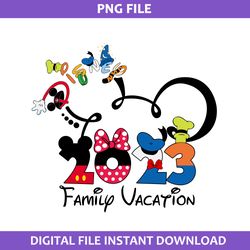 Disney Family Vacation 2023 Png, Disney Family 2023 Mickey Ears Png, Disney Png Digital File