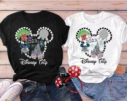 Walt Disney Matching Trip 2023 Disney Family Shirt, Disney Family Shirt, Disneyland Shirt, Retro Disneyland Vintage Tee