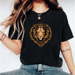 Lion Face Shirt, Majestic Lion Shirt, Wild Lion Sweater, Wild Life Lover Shirt, Lion Lover Gift, Lion Face Sweatshirt, W
