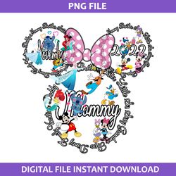 November  2022 Mommy Mouse Png, Disney Family Vacation Png, Minnie Png, Disney Png Digital File