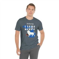 Lions Football Shirt, How Bout Them Lions Football Tee, Football Lovers Playful Devoted Fan T-shirt