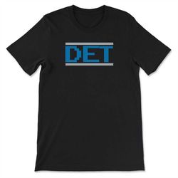 Detroit Michigan 8 Bit Video Game Style Football Fan Retro Unisex T-Shirt