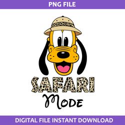 Pluto Safari Mode Png, Disney Safari Mode Png, Aninmal Kingdom Png, Disney Png Digital File