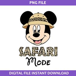Mickey Safari Mode Png, Disney Safari Mode Png, Aninmal Kingdom Png, Disney Png Digital File
