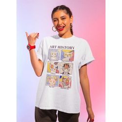 Unisex,Art History Cat Shirt-art shirt,art lover shirt,graphic tees,art tshirt,art tee,art sweatshirt,aesthetic shirt,ae