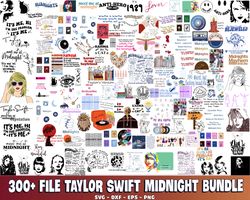 300 file Taylor Swift Midnight bundle svg, Digital Download