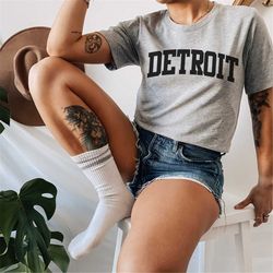 Detroit Shirt | Detroit Tee | Detroit Michigan Gift | Soft Unisex Tshirt | Crewneck Tshirt