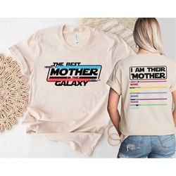 I Am Their Mother Personalized Shirt, Mom Shirt, Mothers Day, Star Wars Mother Shirt, Custom Shirt With Lightsabers, Mom