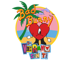 Bad Bunny Svg, Bad Bunny Heart SVG, Bad Bunny Logo SVG, Un Verano Sin Ti SVG
