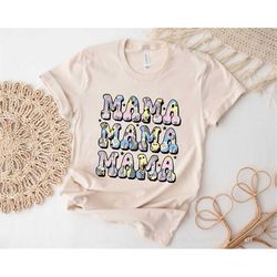 Mama Mama Shirt, Smiley Face Mama Shirt, Mother's Day Shirt, Mama Shirt, New Mom Shirt, Mom Gift From Kids, Vintage Mama