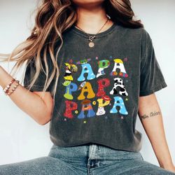 Toy Story Papa Comfort Colors Shirt, Disney Dad Shirt, Fathers Day Shirt, Disneyworld Shirt, Disney Family Shirt