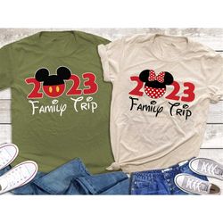 Disney Family Trip 2023 Shirts, Disney Vacation shirts, Mickey and Minnie Disney couple shirts, Disneyland Shirts, Disne