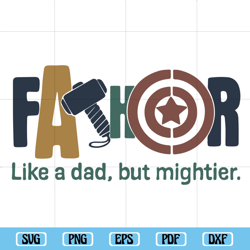 Fathor Like a Dad But Mightier Svg, Fathers Day Svg, Avengers Mens Svg, Fathor Definition Svg