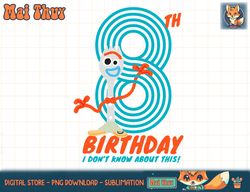 Disney and Pixar s Toy Story 4 Forky 8th Birthday T-Shirt copy png