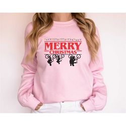Merry Christmas Stranger Things | Christmas Sweatshirt | Secret Santa Gift | Christmas Jumper | Merry Christmas Sweatshi