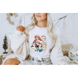 Disney Princess Retro Christmas Shirt, Disney Christmas Shirt, Cinderella Christmas Shirt, Disney Christmas Shirt, Princ